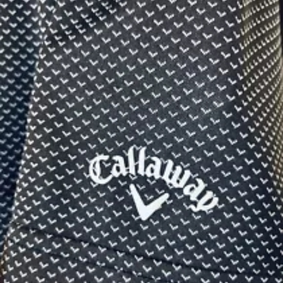 Callaway Mens XL Chevron Print Polo Shirt Opti Dri Golf Swing Tech Performance - Picture 3 of 11
